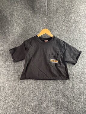 Harley-Davidson extreme crop top  Black Pocket Tee
